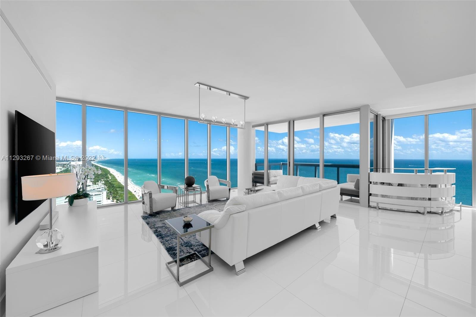 Arrive at your new home through its grand double-door entrance to spectacular views of the ocean, city, and bay. Residence 3104, located in the North Tower of the Carillon Wellness Resort, is the most sought-after floor plan, as it's a true four-bedroom with upgraded kitchen appliances from Miele and SubZero, a dedicated dining area, a pantry/storage, and ample space for entertaining friends and family. As an owner at the Carillon, you will have access to four swimming pools, a 70,000 SF award-winning spa & fitness center with 100+ fitness offerings per week, a full-service beach club, and a newly renovated on-site restaurant. From sunrise to sunset, the views will not disappoint.