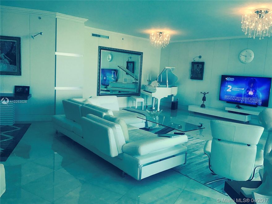 Incredible Ocean Front Designer Unit in the Fabulous Ritz Carlton Residence of One Bal Harbour.  The deluxe unit features 3,120 of Marbled floors throughout.  State of the art appliances, fully equipped kitchen with Poggenpohl cabinetry, finest European marbled bathrooms with custom designed closets and cabinetry.  Access to World Class amenities and Ocean Front Beach access with cabanas and service.  Concierge service as well as 5 star restaurant on premises.