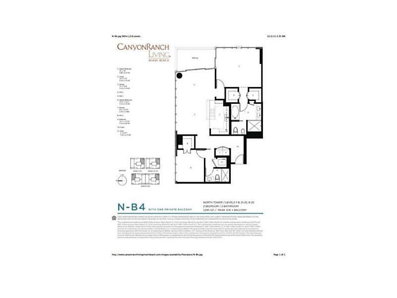 CANYON RANCH NORTH TOWER - Residential Lease