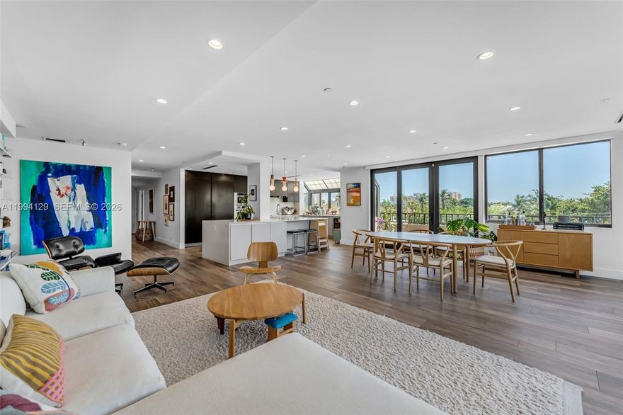 Beautifully renovated 3BR/3BA +Den (optional 4th bedrooms) residence offering unobstructed tropical views and abundant natural light.  Spacious open floor plan with a gourmet kitchen featuring Sub-Zero/Wolf appliances, impact windows, and smart home technology. Full service building with direct beach access, 24-hour concierge, heated pool, jacuzzi, fitness center, party and game rooms.  Located in Key Colony with resort-style amenities including guard-gated entry, 24-hour security, lap and ocean pools, poolside restaurant, Golden Hog Deli, convenience store, beauty salon, dog park, playground and 12 tennis courts.