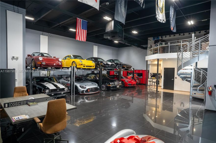 Discover a one-of-a-kind luxury flex space created for collectors, connoisseurs, and visionaries seeking a private setting for prized automobiles, fine art, and other high-value assets. This exclusive auto and art storage facility offers the perfect blend of security, style, and versatility, making it ideal for exotic and classic car collections, curated art installations, designer inventory, memorabilia, or a personalized showroom environment. The space is designed to deliver more than simple storage, offering an upscale atmosphere where ownership becomes part of the experience. Expansive interiors, clean architectural lines, and a sophisticated industrial feel provide a striking backdrop for display, preservation, and private enjoyment. Whether tailored as a secure vehicle gallery, art-forward studio, luxury retreat, or multipurpose collector suite, the possibilities are both practical and inspiring. Built for those who appreciate discretion and presentation, this property offers a rare opportunity to combine passion and function in a highly desirable setting. From showcasing a distinguished collection to creating a refined gathering space around lifestyle and design, this property meets the needs of buyers who want something far beyond conventional commercial space. Private, polished, and full of potential, this is a standout offering for those who value exclusivity, flexibility, and a premium collector-focused environment.