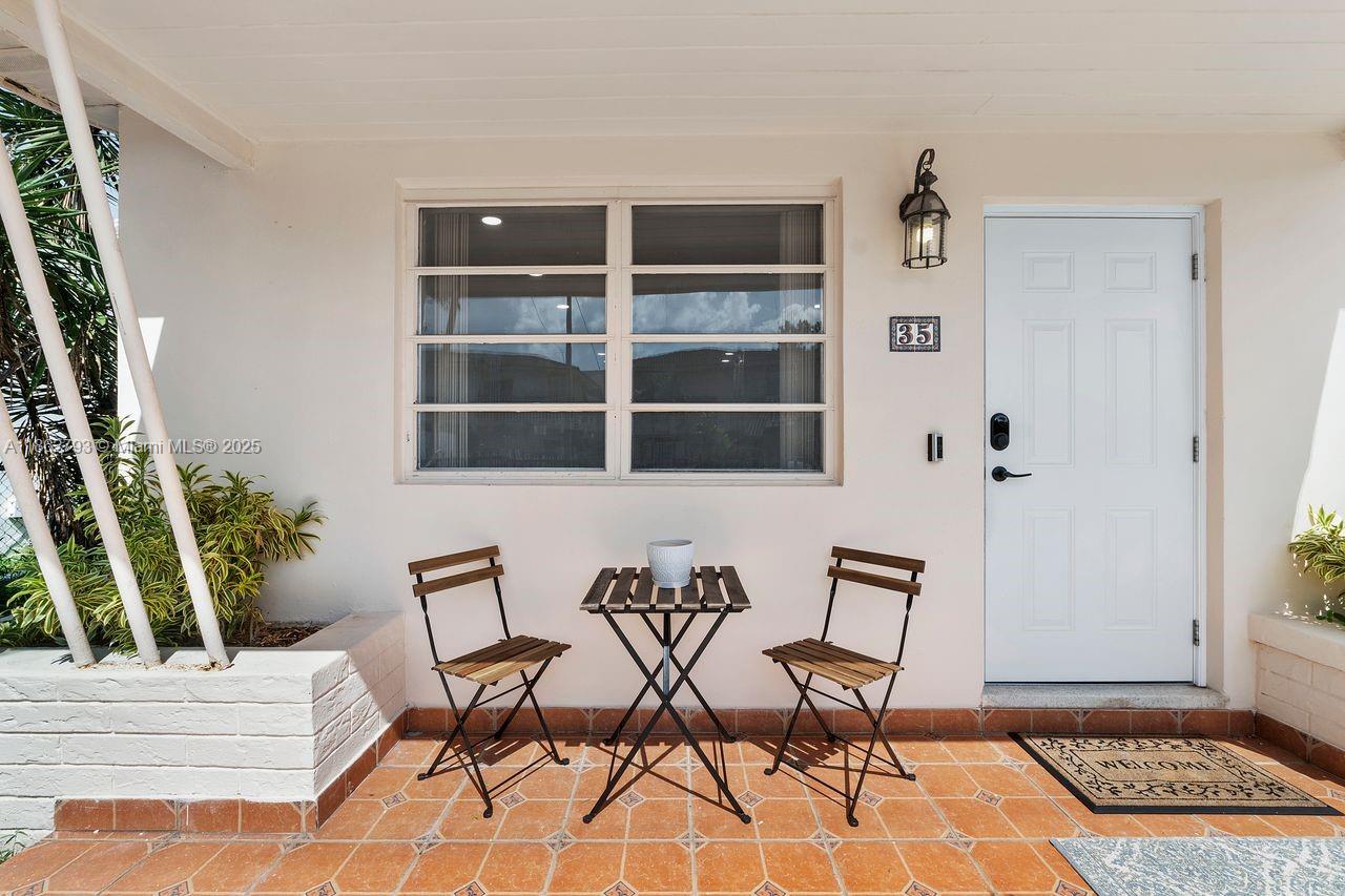 Why buy a condo when you can own this partially updated single-family home—and avoid condo maintenance fees! Featuring 3 bedrooms, 1 bath, a sleek kitchen with quartz counters, top-tier stainless appliances & island seating, plus inside laundry with brand-new full-sized washer and dryer. Enjoy laminate wood floors, tankless water heater, gated entry & cozy covered patio. With 1,304 SF actual (1,110 SF adjusted), this Miami gem offers modern living & unbeatable value. Impeccably clean. Easy to show.