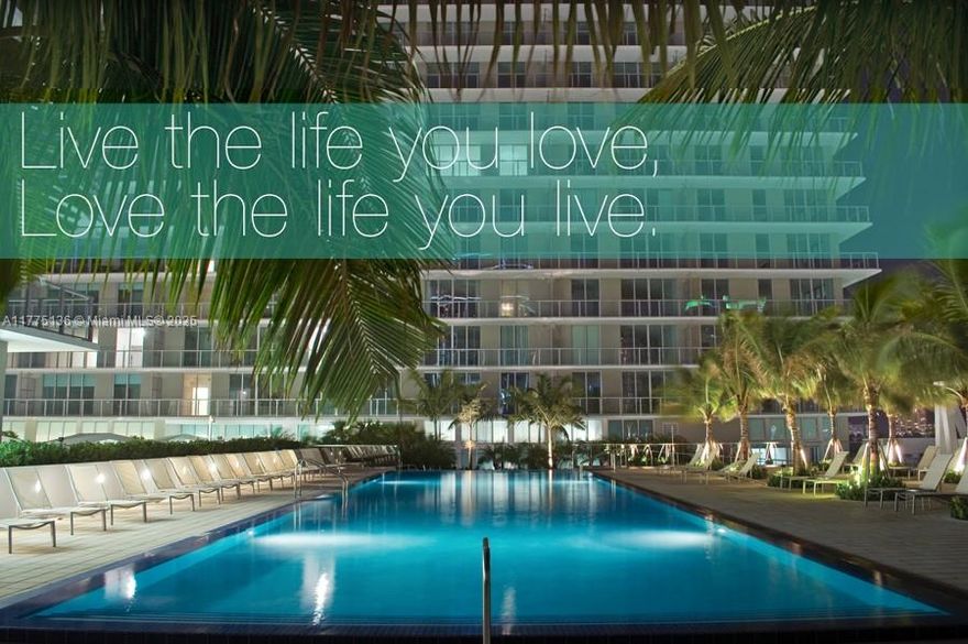 FULLY FURNISHED GOURGEOUS 2/2 UNIT, in the heart of Brickell. Tile floor throughout the unit, great views of east/west, huge balcony. featuring 24/7 security and concierge, two swimming's pools, gym, BBQ grill, party room, children rm, close to transportation, shops, restaurants and more... Resters insurance is required.