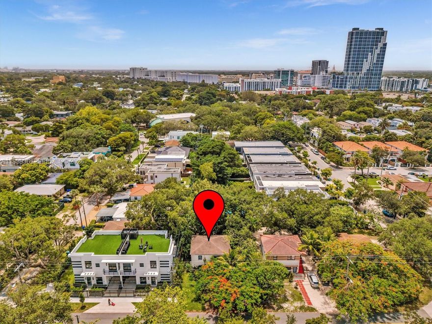 Rare development opportunity in the heart of Coconut Grove! Fully leased, income-producing duplex on a 6,000 SF duplex-zoned lot with two excellent tenants in place. Ideal for new construction, build two luxury townhomes (approx. 1,845 SF each, 3 bed / 3 bath). Estimated hard cost is $200/SF, with a projected all-in cost of $1.3M per townhome. Resale comps in the $1.6M+ range offer strong upside for developers. Utilities at street. Lot may be split, buyer to verify with city. Prime location near parks, shops, schools, and dining. Drive-by only; do not disturb tenants. Showings will be scheduled for serious buyers only. Conceptual plans available for illustration purposes only.