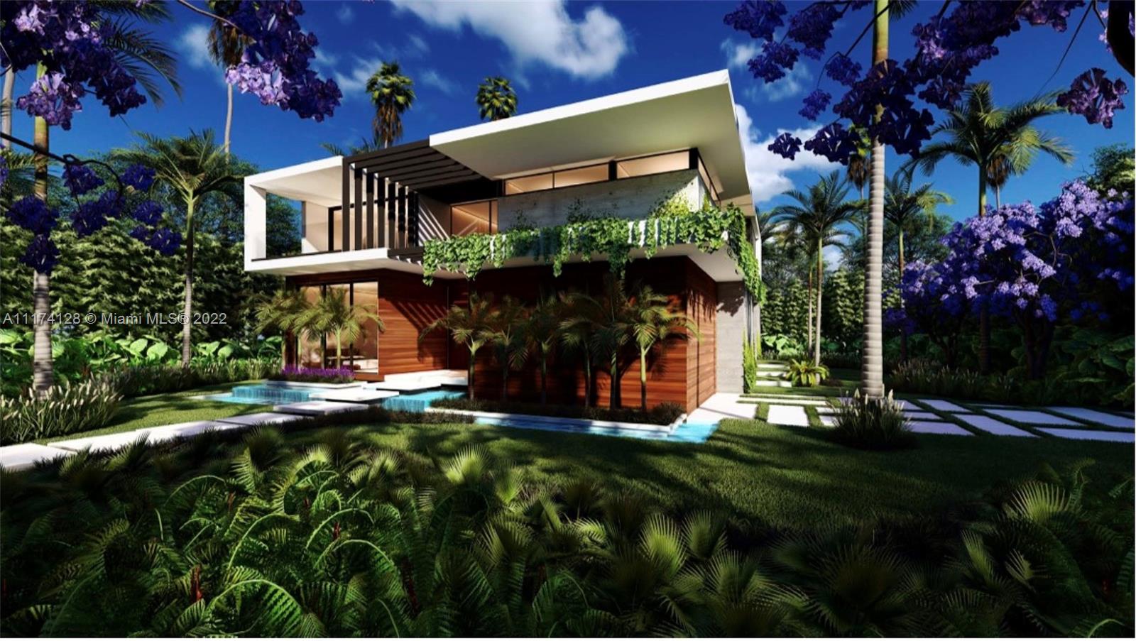 Rare and Prime Opportunity on coveted La Gorce Drive overlooking the sprawling greens of the prestigious La Gorce County Club. Oversized 10,582 SF private corner lot, plus a 2,500 SF additional side yard. Includes plans by the esteemed Choeff, Levy, and Fischman to build a 5,159 SqFt, 5 bedroom, 4.5 bath magnificent modern home, and landscape plan by Enzo Enea. Interior features include a sumptuous Master suite with oversized terrace, office, gourmet kitchen, and elevator with rooftop terrace access to enjoy the spectacular sunsets. Seamless indoor-outdoor living is accentuated by cascading waterfalls and retractable doors to an oversized deck, infinity edge pool, summer kitchen, and cabana. Existing home is a 1946, one story, 4 bed/3bath, with 2 car garage. Secure your piece of paradise!