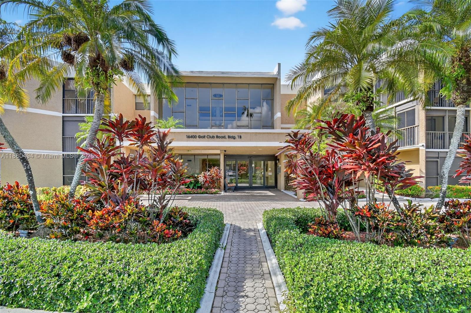 Welcome to Weston’s Country Club Village & this split floor plan w/ IMPACT WINDOWS & DOORS, Golf & Nature View, New tile Floors, Quartz Kitchen & Baths, Wood floors in both primary suites, oversize Balcony, side by side washer & Dryer in Unit, 1/2 bath. A/C 2016, Same size unit Closed $385k. Club membership included ($385 annual fee) w/access to resort-style amenities including 2 pools, gym, tennis courts, bocce, pickleball, bowling alley, indoor rink, at Bonaventure Town Center Club, elevator and common areas flooring. Schedule your private tour today! Great Weston Public schools. 40 year certification complete, Conventional Financing available.