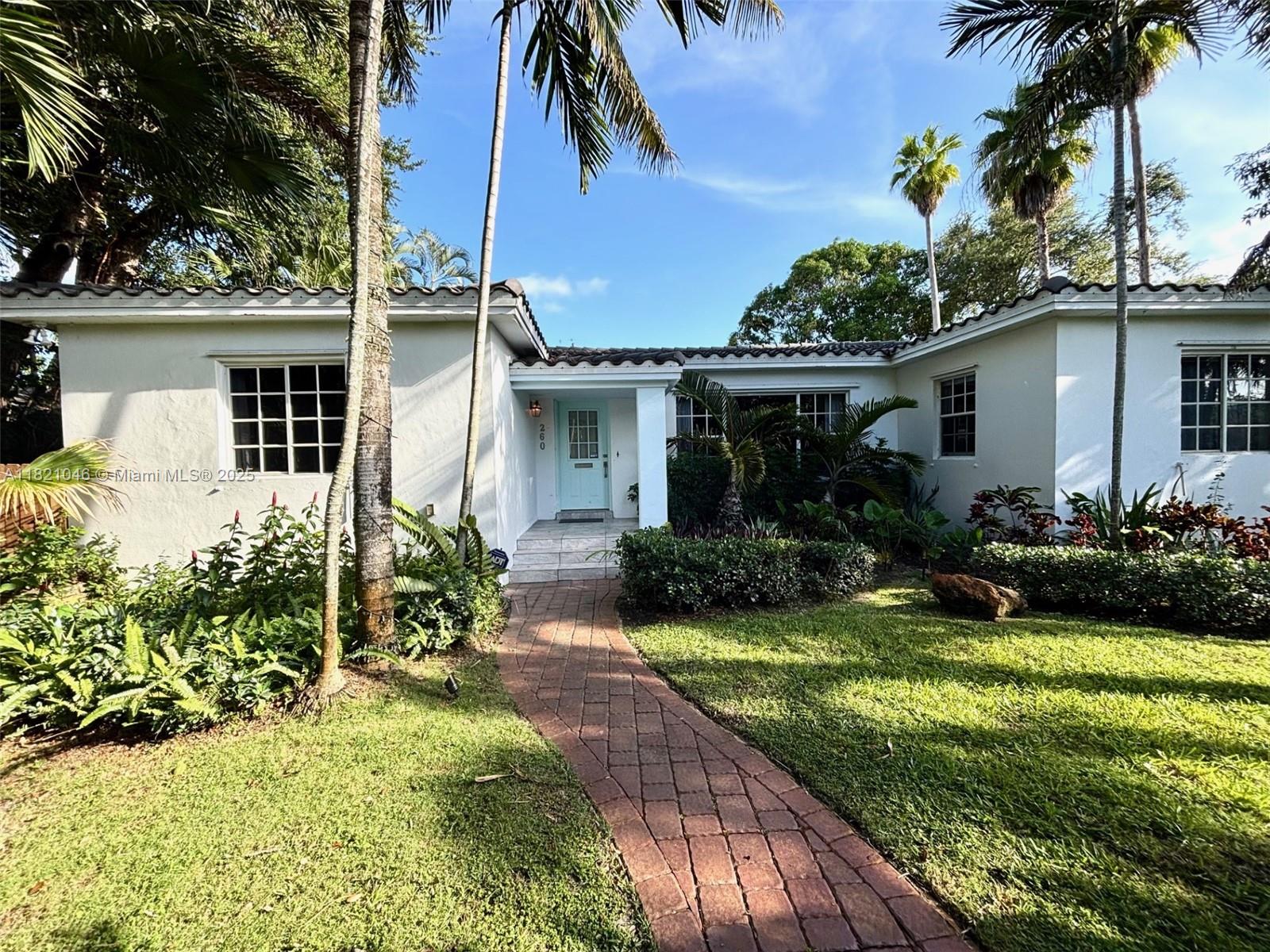 Beautiful Mid century modern Home for lease in the heart of Miami Shores. This 3 bedroom + den, 2 bathroom home offers over 2200 SF of living space and sits on an expansive 16,125 sq ft lot. The property features a spacious layout with split bedroom and OPEN kitchen and living area ideal for comfortable living and entertaining. Enjoy the private backyard oasis with a heated pool and Jacuzzi/Spa, surrounded by lush landscaping. The additional den offers flexibility for a home office, guest space, or playroom. Attached Air conditioned one car garage The property is conveniently located steps away from downtown Miami Shores and near schools, shopping and dining.