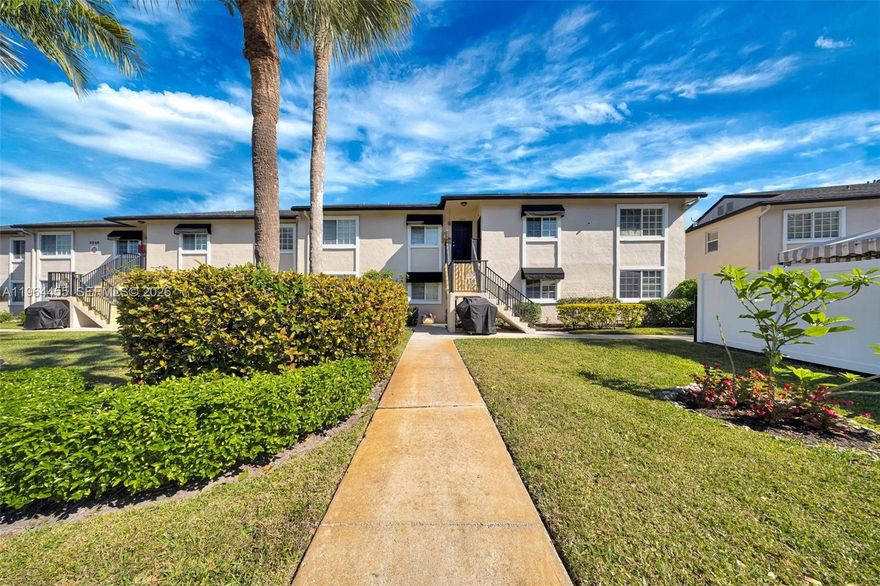 Meticulously maintained and move-in ready condominium offering 1,380 sq ft of comfortable living space. This spacious 2-bedroom, 2-bath residence features a desirable layout and a private terrace, perfect for enjoying Florida's year-round weather. The unit has been exceptionally cared for and is in excellent condition, with all required inspections completed and passed. The association is financially stable with a reasonable monthly fee and no current special assessments. Community amenities include a pool and BBQ area, adding lifestyle value for residents and guests alike. This property is especially attractive to second-home buyers and investors, as rentals are permitted with a minimum of 7 days' notice, subject to association approval (the approval process may take up to 30 days), providing flexibility and strong income potential—an excellent opportunity as a primary residence, seasonal retreat, or income-producing investment in a well-managed community.