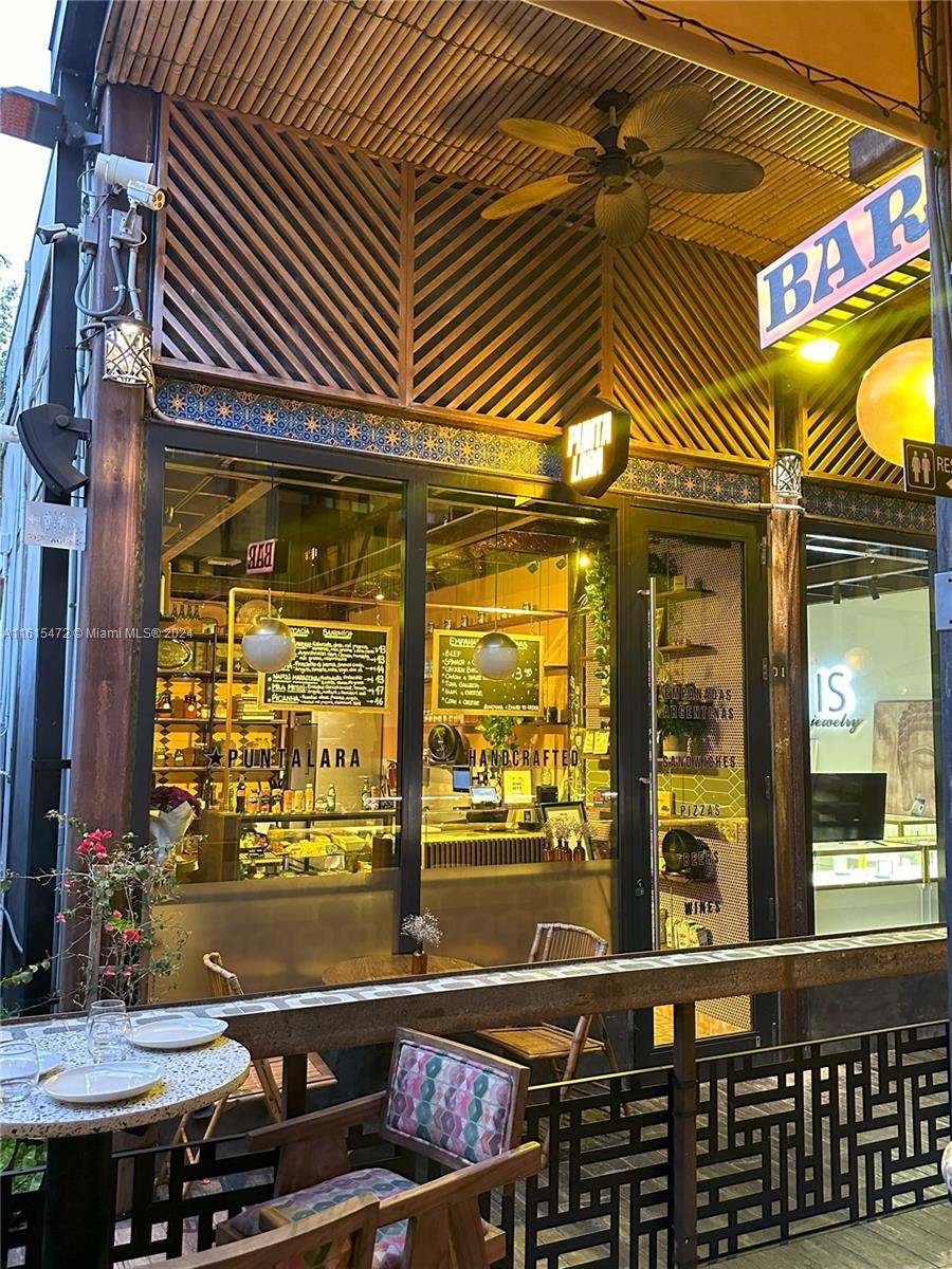 Rare opportunity to purchase a brand new business in the sought-after UPPER BUENA VISTA Outdoor Mall (Recently elected "Beast Mall of Miami"). This small restaurant with beer & wine bar has been open for a few months and is already bringing in profit. Seller has other commitments and decided to sell this beautiful venture.
Elected "Best Empanadas in Miami", Punta Lana is one of the most unique settings of South Florida. Looking for a beautiful small café, easy to run, profitable & perfectly located, this is it!
With 4 seats inside, 10 outside, very affordable rent and a lease with option to renew.
No hood installed at the moment, but could probably be added. Grease trap in place and electric cooking appliances. All convey. Buyer can keep the concept or bring its own.