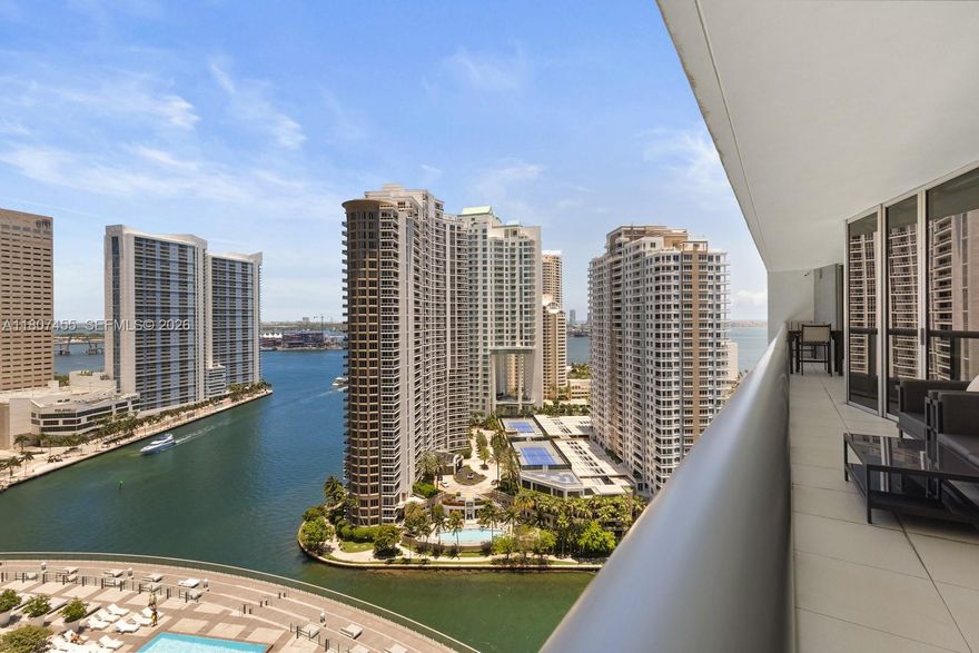 Refined 2BD/2BA residence in the prestigious Icon Brickell Tower II, offering a highly coveted “C” line (04 line). Designed with an elegant open-concept layout and a split floor plan, the home features generous walk-in closets and private balconies in both bedrooms. Floor-to-ceiling glass captures sweeping city and bay views, filling the interiors with natural light. Residents enjoy world-class, five-star amenities including an iconic resort-style pool deck, full-service spa, state-of-the-art fitness center, private theater, concierge services, and 24-hour valet. 
* "A second assigned parking space on the exclusive reserved 5th floor is available for purchase separately, should the buyer desire an additional assigned parking space.
* "Thoughtfully renovated" (See Supplements Remarks).
* All furniture and art work can be negotiated if the buyer is interested.
