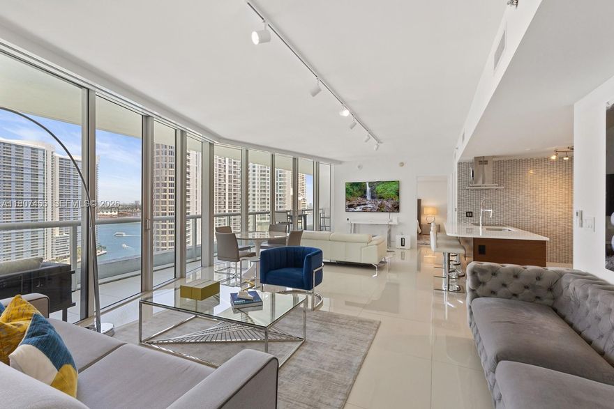 Refined 2BD/2BA residence in the prestigious Icon Brickell Tower II, offering a highly coveted “C” line (04 line). Designed with an elegant open-concept layout and a split floor plan, the home features generous walk-in closets and private balconies in both bedrooms. Floor-to-ceiling glass captures sweeping city and bay views, filling the interiors with natural light. Residents enjoy world-class, five-star amenities including an iconic resort-style pool deck, full-service spa, state-of-the-art fitness center, private theater, concierge services, and 24-hour valet. 
* "A second assigned parking space on the exclusive reserved 5th floor is available for purchase separately, should the buyer desire an additional assigned parking space.
* "Thoughtfully renovated" (See Supplements Remarks).
* All furniture and art work can be negotiated if the buyer is interested.