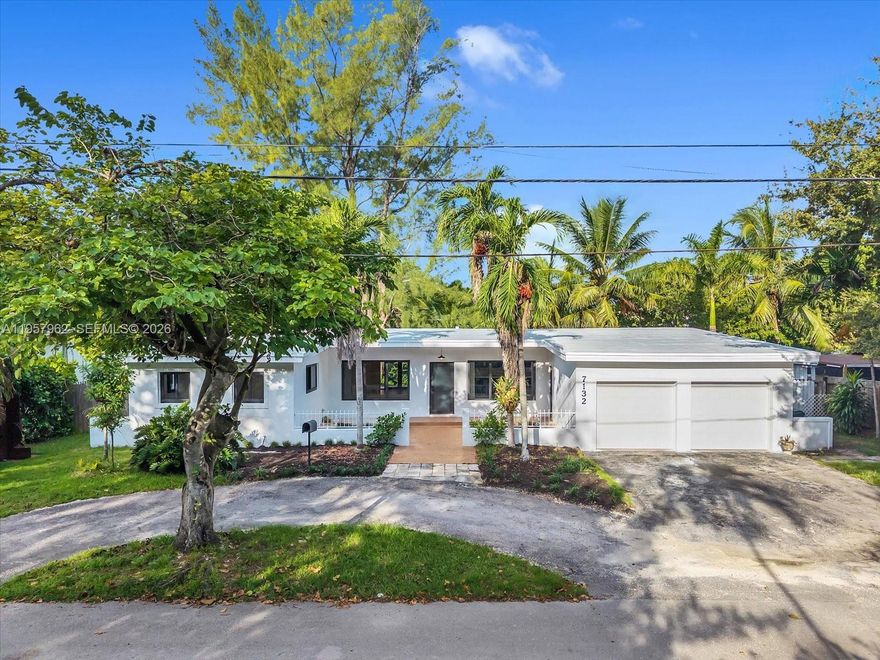 Beautifully updated canal-front home in the heart of South Miami. This 5-bedroom, 3,500-sqft residence sits on a 10,000-sqft lot and blends modern comfort with timeless character. The open, reimagined layout offers new impact windows and doors, brand-new roof, refined lighting, and stylish finishes throughout. Enjoy a refreshed kitchen and modernized bathrooms. The spacious canal-side yard is ideal for entertaining or relaxing, just minutes from UM, Coral Gables, and top parks and schools.