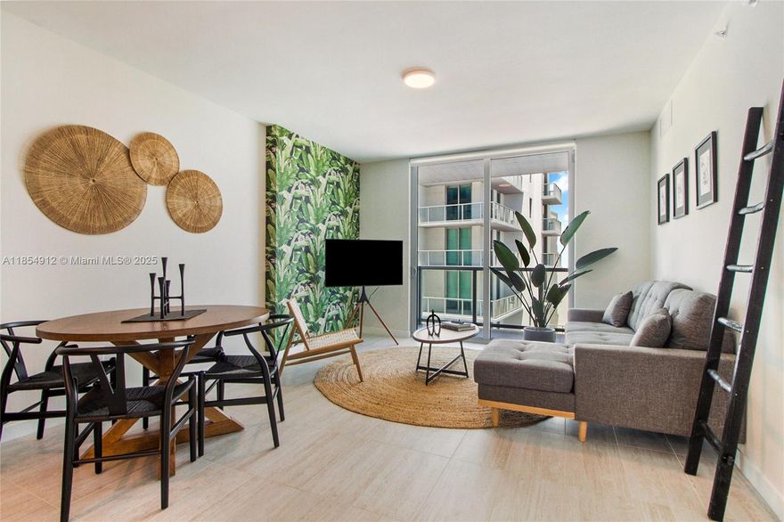 AMAZING OPPORTUNITY BEAUTIFUL 1-BDRM CONDO IN ONE OF THE BEST CONDO BUILDINGS IN THE MIAMI DESIGN DISTRICT, ONLY 15 MIN AWAY FROM AIRPORT AND BEACH. UNIT COMES FULLY FURNISHED INCLUDING ACCESSORIES & APPLIANCES, BALCONY AND MODERN KITCHEN AND BEAUTIFUL DECOR. THE AMENITIES INCLUDE A RESORT-STYLE POOL AREA WITH SCENIC VIEWS OF THE BAY, GYM,BBQ AREA, BUSINESS LOUNGE, AIR-CONDITIONED BIKE STORAGE, SELF-SERVICE PET GROOMING STATION, ELECTRIC-CAR CHARGERS, ETC. MANAGED BY NOMADA RESIDENCES.