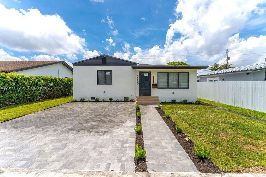 Be the first to live in this fully remodeled 3 bed / 2 baty 1200sqft (bigger than tax roll) single-family home in the heart of Miami. Top-to-bottom renovation with high-quality finishes throughout. Bright open layout, new kitchen and baths, new LED lighting,impact windows, driveway updated electrical and plumbing. Large side yard with room for boat/RV and a huge backyard ready for a pool and outdoor oasis.
ASK ABOUT CLOSING COST!!!