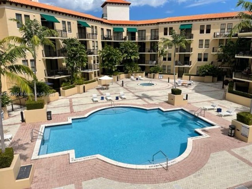 Elegant Mediterranean-style building in the heart of Coral Gables with 24-hour concierge service, security, fabulous pool, spa, and gym. This is a 2 bedrooms & 2 bathrooms apartment with incredible views from the balcony.
2 parking spaces. A few steps from Giralda Avenue, department stores, gourmet restaurants, coffee shops, and more are in the most vibrant area of Coral Gables. Easy access to public transportation. Please use showing time for an appointment. Available now.
