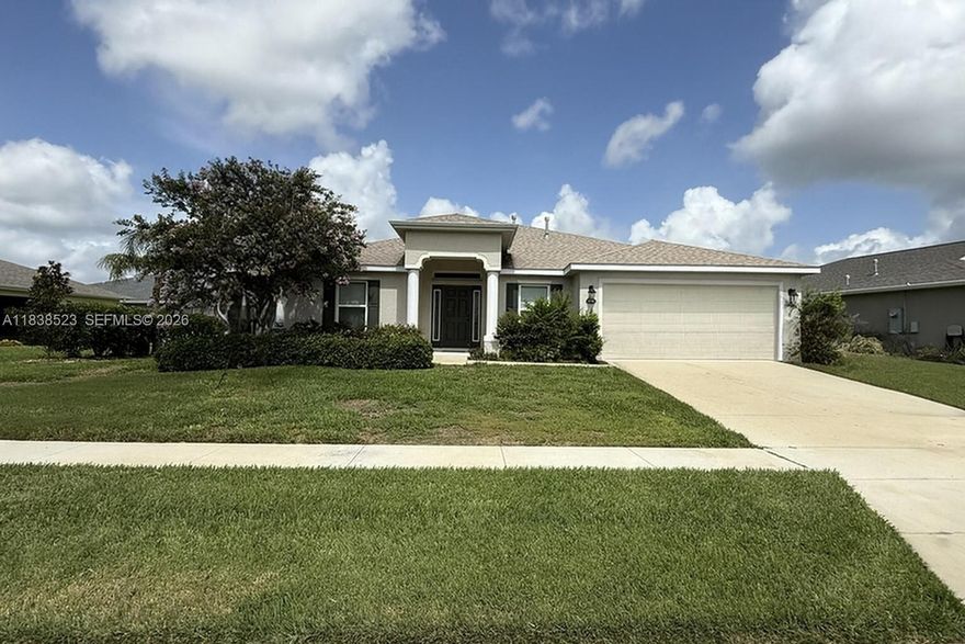 Beautiful golf course home in the 55+ gated community of Arlington Ridge! This 3-bed, 2-bath home offers an open layout, granite countertops, newer appliances, and a screened lanai with peaceful golf views. Enjoy resort-style amenities including a championship golf course, pools, fitness center, clubhouse, and more. Live the active adult lifestyle you’ve been dreaming of. Schedule your showing today!