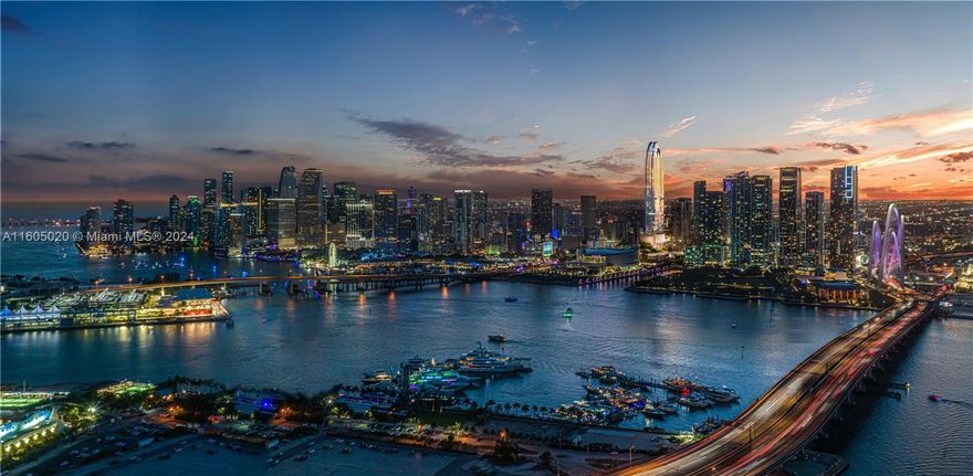 Located in the heart of downtown Miami. with walkability to the Miami world center, Brightline Station, Kaseya Center, Museums, Adrienne Arsht Center, Bayside and more. Just minutes from Port Miami International Airport, Brickell Wynwood, Design District and Miami Beach. With a gently rippling glass Façade that soars gracefully towards its curved apex. Okan Tower is 70-story work of art. Architectural firm Behar font & partners P.A has thoughtfully envisioned a sensational addition to Miami's skyline that both residents and observers can appreciate and enjoy. Modern Luxury living meets amenities and services of a world-class hotel. Okan Tower's owners-only amenity rich areas go above and beyond. Discover lifestyle that pampers, serves and comfort's its residents. Prices subject to change