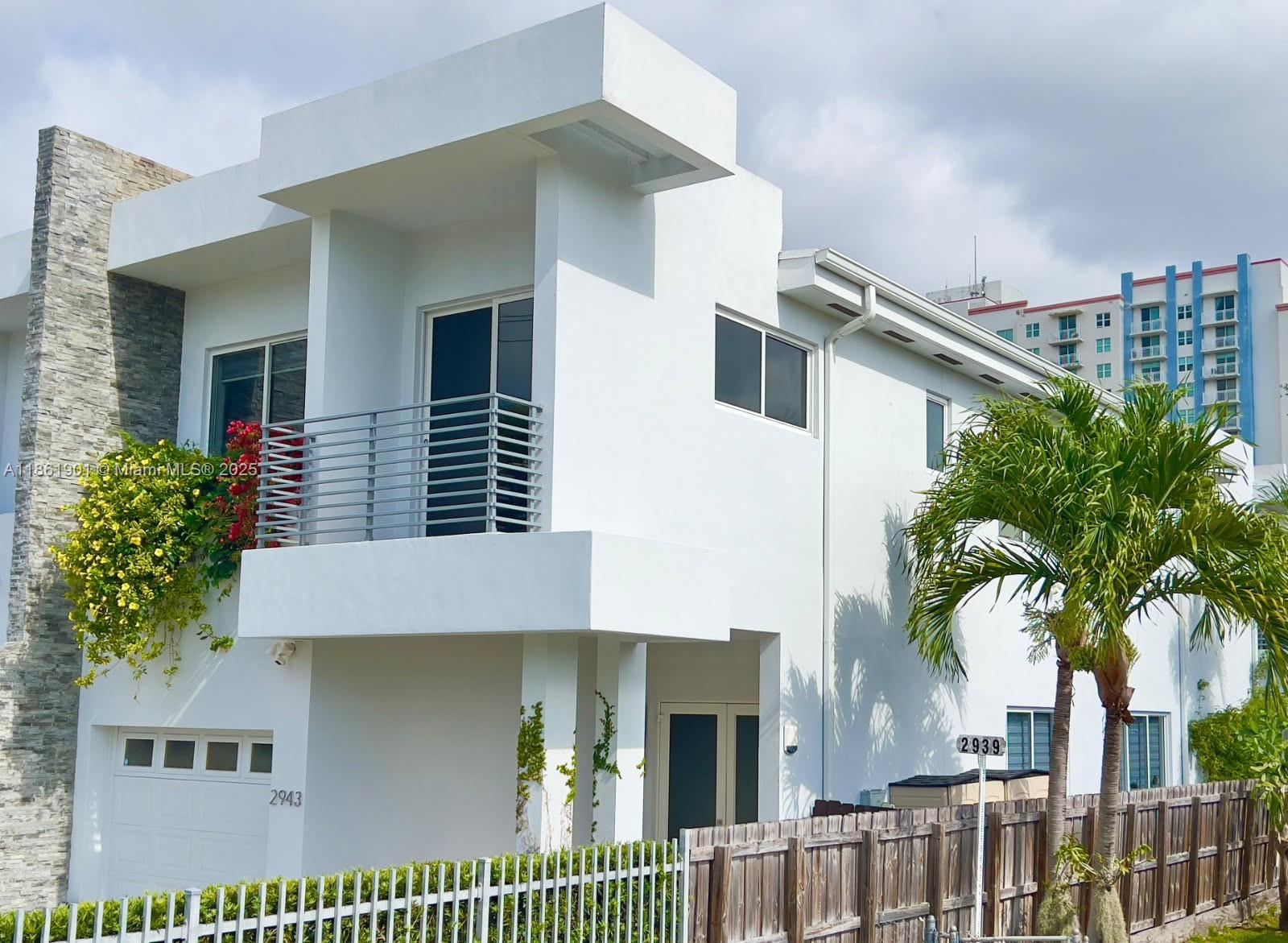 Nestled perfectly between Coconut Grove and Coral Gables, discover this stunningly designed 2-story townhouse with 2,312 sq. ft. of seamless open-concept living. This 3-bedroom, 2.5-bath home boasts a spacious kitchen with energy-efficient stainless-steel appliances, a master suite with two walk-in closets, and premium finishes throughout. Unwind in your serene private outdoor oasis, complete with a heated pool, 6-person jacuzzi, and lush, professionally landscaped grounds. Modern smart home features and impact-resistant windows and doors ensure comfort and security. Perfectly situated in a tranquil, sought-after neighborhood, just one block from Publix, offering the added benefit of no HOA or mandatory flood insurance.