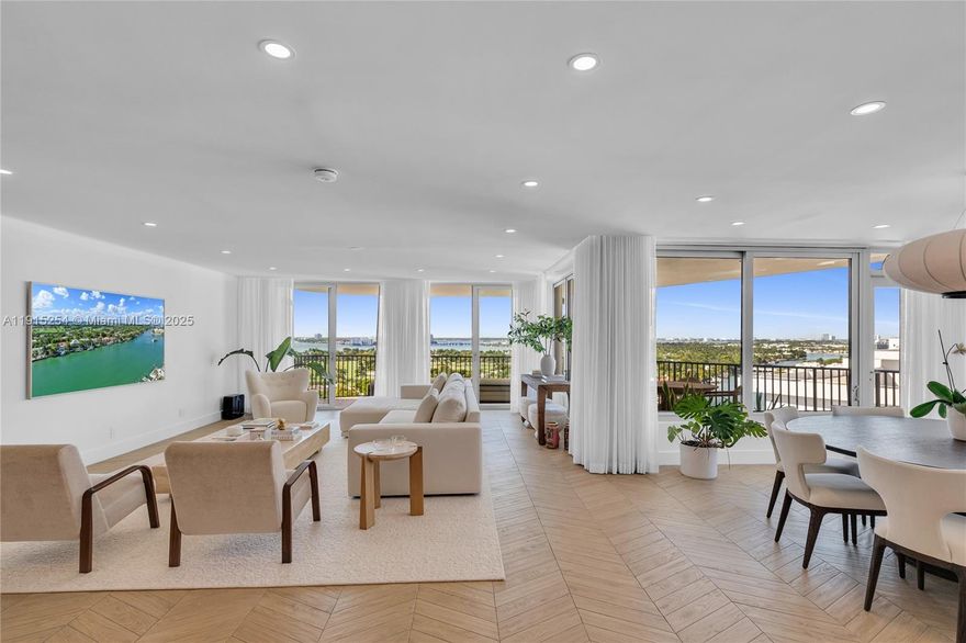 2BR/2.5BA unit in Fifty Six-Sixty Collins located on Millionaires Row.Totally renovated & light-filled with an open floor plan:kitchen features high-end finishes & custom cabinetry with paneled Fisher & Paykel appliances. Expansive wrap-around terrace w/ spectacular views of the Indian Creek waterway & downtown Miami skyline as well as breathtaking sunsets. Impact floor-to-ceiling glass doors & windows. Oversized master bedroom with brand new bathroom, 2 walk-in closets and sitting area overlooking the Bay. Amenities include boat docks, valet & covered parking, pool, fully equipped fitness center with dressing rooms/sauna, card room, bike storage, library and more. Boutique building close to world-class entertainment, South Beach and Bal Harbour!