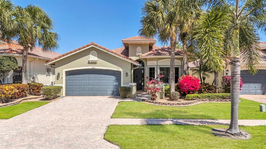 OWNER SAYS SELL! Feast your eyes on this beauty in prestigious & highly desired Tivoli Lakes! Gorgeous decorator touches throughout this spacious, split floor plan, 3/2 single family home. Gourmet eat-in kitchen offers granite countertops, under counter lighting, 42" wood cabinets & loads of storage. Oversized primary suite has two walk-in closets, sitting area, double sinks, vanity, separate shower & soaking bathtub.  A/C replaced in 2024. Home is equipped with accordion shutters. 55+ active community of 324 homes offers exceptional amenities like tennis, pickleball, fitness center, card rooms, bocce ball, billiard table, pool & clubhouse. Maintained community includes exterior painting every 8 years & roof cleaning every 2 1/2 years. Owner offering $5,000 credit to buyer.
