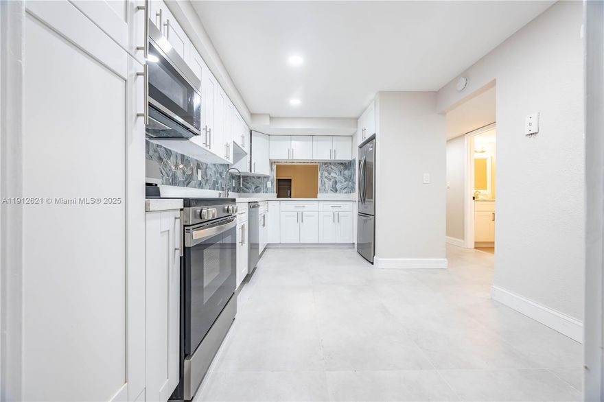 Welcome to this stunning and spacious 3-bedroom, 2.5-bathroom townhome offering 1,740 sq. ft. of modern living space in a secure, gated community. This fully renovated home features with spacious living area with a serene water view, perfect for relaxing or entertaining. The kitchen boasts stainless steel appliances, sleek finishes, and ample storage. Freshly painted throughout, the home also includes a converted garage that adds a versatile added room or potential forth bedroom. Residents enjoy access to community pools, while nearby conveniences include shopping centers, schools, grocery stores, restaurants, movie theaters, and entertainment options — all within walking distance. Don’t miss this opportunity to live in this A age community— schedule your showing and make an offer today!