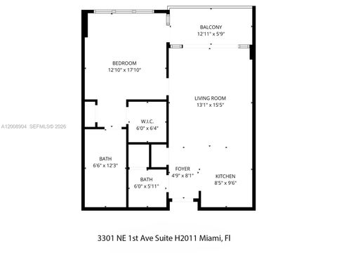 Tiny photo for 3301 NE 1st Ave #H2011, Miami, FL 33137 (MLS # A12008904)