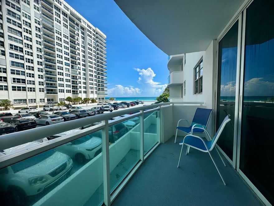 Great opportunity for investors! This oceanview 1 bed, 1 bath fully furnished beach condo is located at the highly sought-after Residences on Hollywood Beach. Currently leased at $2,100/month through 10/15/2025, providing immediate rental income. The seller has paid the $32,000 special assessment in full, offering you a significant savings. Enjoy resort-style amenities including a pool, jacuzzi, gym, sauna, tiki hut, BBQ area, business center, and social room. This property is being sold as-is and includes all furniture. Priced to sell—don’t miss out on this beachfront gem!