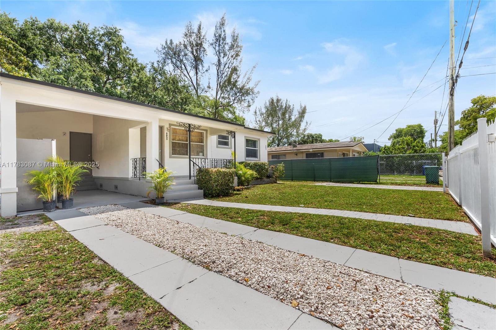 REDUCED!! Great investment opportunity, this T3-O zoned duplex offers an exceptional investment opportunity. With one unit currently leased for $2,400 and second one for $2,300, both units feature 1638 sqft of adjusted space, providing spacious layouts with separate electric meters and water, as well as individual washer/dryer units and dedicated storage space. The property also boasts a brand-new roof, new hydraulic pipelines and very big 7,645 backyard. It's located just a few blocks away from Airport and i-95..This property offers significant growth potential value in a rapidly evolving neighborhood, enhancing connectivity and future property value. It's located in a no flood zone .