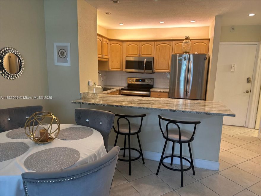 Apartment is rented for one year until June 2, 2026. the monthly rent is $1700. This co-op owns the land.  Association allows a minimum of 3 months rent.  Apartment is completely renovated and the 1st floor has 1 bedroom and 1 bath plus a half bath for visitors.  With a luxurious, spacious open floor,  you'll love the fully furnished interior featuring granite countertops.  Plus you'll have access to all the amenities the complex offers, such as a heated pool, sauna, BBQ area, clubhouse, shuffleboard, bocce court.  Picture yourself lounging poolside on warm days and hosting dinner parties in your spacious condo.  Come take a look today and make this dream home yours! Walking distance to Publix, Young Circle or bike to Hollywood Beach.  Please allow 24 hours for showings.