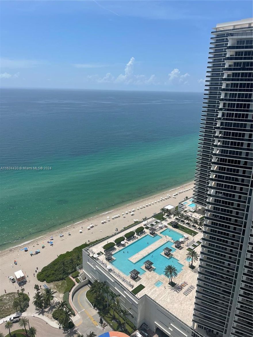 !!!BEST LINE!!! in the building, high rise unit with amazing views to the Ocean, Intracoastal and Miami & Ft. Lauderdale Skyline. Immediate unit to elevators, located at the HYDE BEACH RESORT with NO Rental restrictions. Great for AIRBNB, managing by yourself, a company management or The Hotel Program. Fully Furnished unit decorated by Artefacto with Subzero and Bosch appliances. Washer and Dryer in the unit. The amenities includes two infinity pools, sundeck and private cabanas, two Restaurants, Fitness Center, Gym, Spa. 24 hrs concierge and front desk. Great location, beach access, shops, supermarkets, casino and Gulftream a few minutes away. A real Gem in the building. Must see.