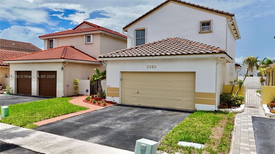 Beautiful 3-bedroom, 2.5-bathroom, 2-story home in the Chapel Trail community of Profiles II. Features include a 2-car garage and a cozy, covered backyard perfect for entertaining. Upgrades include a newer roof (2021), A/C unit (2019), and accordion shutters on the second floor. The kitchen is equipped with stainless steel appliances and an adjacent dining area. The first floor has tile flooring, while the second floor is carpeted. All bathrooms have been renovated. The low HOA fee includes WiFi and cable and gives you access to Rose Price Park Club House & pool.