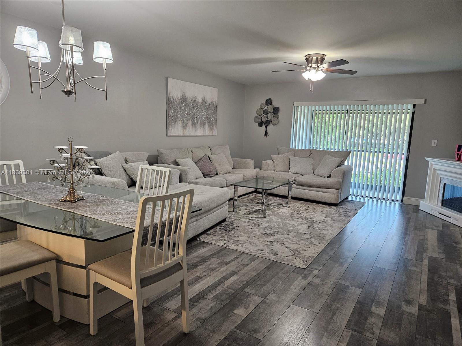 Spacious & Beautifully Remodeled 1,080 SQ FT 2 bedroom 2 bathroom split floor plan condo in the heart of Sunrise. Very well kept corner unit featuring a huge living area and huge walk in closets and laminate flooring throughout. 2 screened patios and plenty of storage. Washer and dryer located in the unit. Very close proximity to the pool and barbecue area. CONDO FEE INCLUDES: WATER, INSURANCE, BLDG EXTERIOR, PARKING, POOL, PEST CONTROL, SECURITY, AND MORE! THIS COMMUNITY HAS ENOUGH RESERVES TO QUALIFY FOR A CONVENTIONAL LOAN WITH LESS THAN 20% DOWN. Centrally located to all major highways, BB&T Center, Sawgrass Mall and more! No renting the first year, Complex passed 40 years certification.********* A MUST SEE*************SOLD AS-IS WITH RIGHT TO INSPECT :) SCHEDULE A SHOWING TODAY!