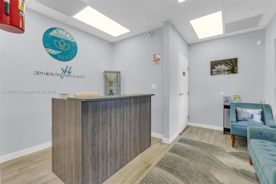 Professional suite now available within a thriving wellness center, offering the perfect setting for health, therapy, or wellness practices. The space features a welcoming lobby with a designated waiting area for clients, two restrooms for convenience, and an on-site receptionist to provide support and greet guests. Ample parking ensures easy access for both clients and staff, while 24/7 secured entry provides maximum flexibility. This professional environment is designed to create a comfortable and client-friendly experience, making it an excellent choice for growing your practice.