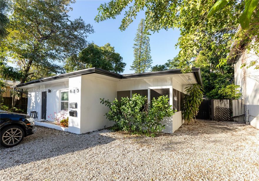 Welcome to 615 SW 14th Ave, Fort Lauderdale – a beautifully remodeled, turnkey duplex in the highly desirable Riverside neighborhood, priced at $859,000. This property features two fully detached homes, each with 2 bedrooms and 1 bathroom, boasting updated interiors and new A/C systems. With one unit occupied by a reliable tenant who pays early monthly, this is an ideal investment opportunity. Generate income through Airbnb ($5,000–$6,500/month) or enjoy it as your personal retreat. Each unit includes a private fenced yard, perfect for outdoor activities. Just 5 miles from FLL Airport, 1 mile from Downtown, and 5 miles from Las Olas Beach. Call/Text Cam.