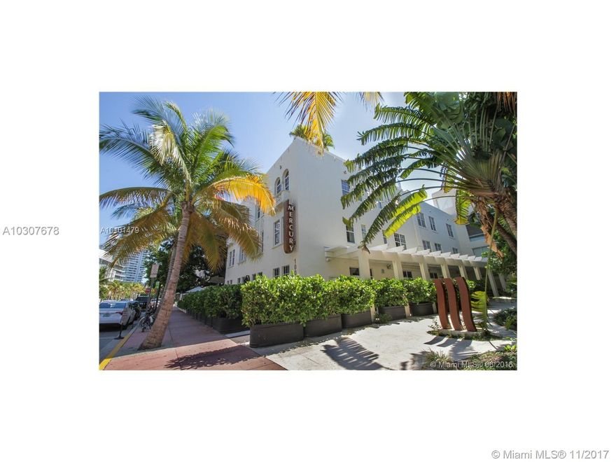 GREAT UNIT IN THE HEART OF SOUTH BEACH...SOUTH OF FIFTH....MERCURY SOUTH BEACH BOUTIQUE BUILDING HAS HOTEL PROGRAM CAN BE RENTED DAILY, WEEKLY OR MONTHLY... 1 BEDROOM ONE BATH FULLY FURNISHED MAKE MONEY ON YOUR INVESTMENT OR USE IT AS A  GREAT VACATION HOME... RENT IT WHILE YOU ARE AWAY....MAINTENANCE INCLUDES ELECTRICITY, WATER, HIGH SPEED INTERNET AND CABLE... ONE BLOCK FROM THE BEACH...A/C REPLACED HIGH EFFICIENCY 16 SHEER , 10 YEAR WARRANTY