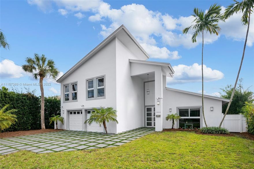 A truly amazing opportunity to purchase a stunning contemporary 2-story waterfront home in guard-gated Normandy Isles. The home features 6BR/5+1 BA, white glass tile floors throughout, open flowing dining & living room layout surrounded by walls of glass w/amazing bay & sunset views, a movie theater & 1,300 bottle temperature-controlled wine room. Sleek chef’s kitchen sports top-of-the-line Thermador appliances, quartz center island w/eat-in seating & custom cabinetry. A spacious 2nd floor principal suite offers direct views to the Bay, a custom walk-in closet & principal bathroom w/sunken tub & glass rain shower. Additional features include a private guest suite, large pool & deck to entertain, a private dock, open Biscayne Bay & Ocean access. Hurricane impact windows & doors. Must see!