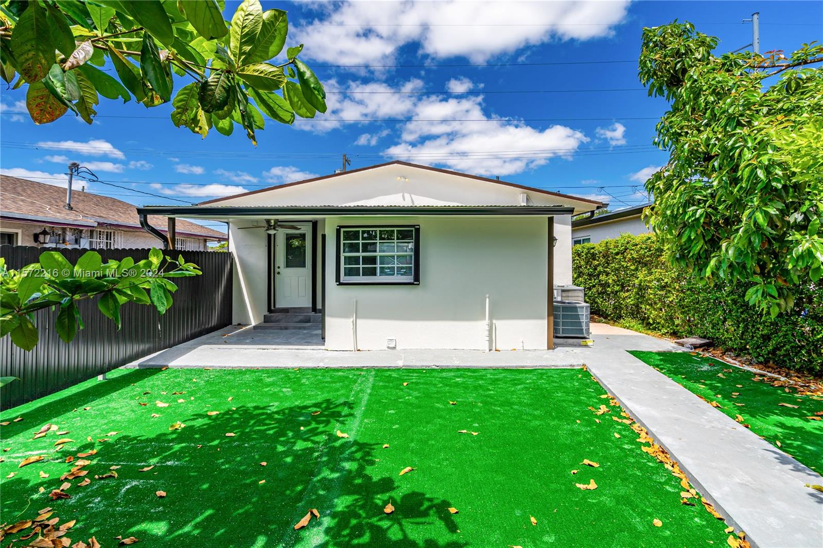 Nestled in the desirable area between Schenley Park, Coral Gables, and West Miami, this 2/1.5 unit is located in a back of a duplex. Private patio and two parking available in front