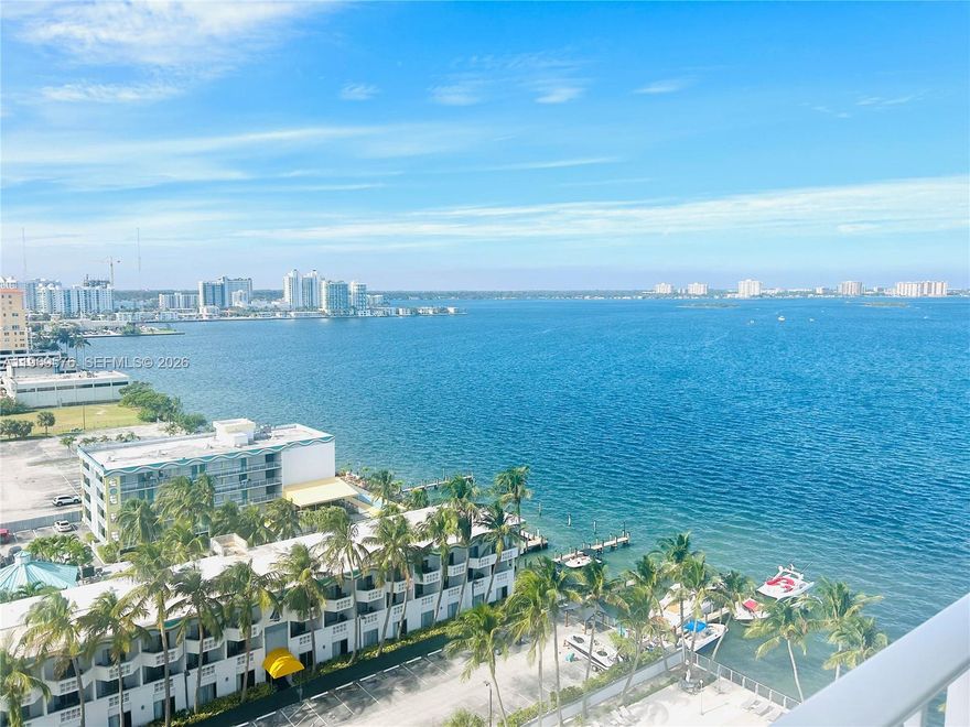 ENJOY BREATHTAKING VIEWS OF BISCAYNE BAY FROM THIS OVERSIZED 1/1 UNIT IN NORTH BAY VILLAGE. ONE OF THE BEST PLACES TO LIVE IN MIAMI, DENSE URBAN FEEL W. MAJOR LUXURY REAL ESTATE PROJECTS ON THE WAY & A BAY WALK ALL OVER THE ISLAND PROJECTED. RESTAURANTS, SPORT FACILITIES & NIGHTLIFE IN A VERY SAFE ISLAND. EXCELLENT LOCATION, EASY ACCESS TO MAJOR HIGHWAYS, ONE BRIDGE AWAY FROM MIAMI BEACH & NORMANDY SHORES GOLF CLUB. THE UNIT FEATURES TILE FLOORS, REMODELED BATH & KITCHEN, SS APPLIANCES & LAUNDRY FACILITIES IN THE SAME FLOOR. PET FRIENDLY BUILDING, 24 HOUR LOBBY ATTENDANT, BIKE STORAGE (subject to availability) FITNESS ROOM, SAUNA, COMMUNITY ROOM, BILLIARD ROOM, HEATED COMMUNITY POOL ON THE OPEN BAY, & ON SITE MANAGEMENT. MONTHLY FEES INCLUDE CABLE and INTERNET, WATER, TRASH REMOVAL, PEST CONTROL, INSURANCE (not interior content) & ASSIGNED PARKING SPACE. GREAT EITHER FOR INVESTMENT OR PRIMARY / VACATION HOME!!!