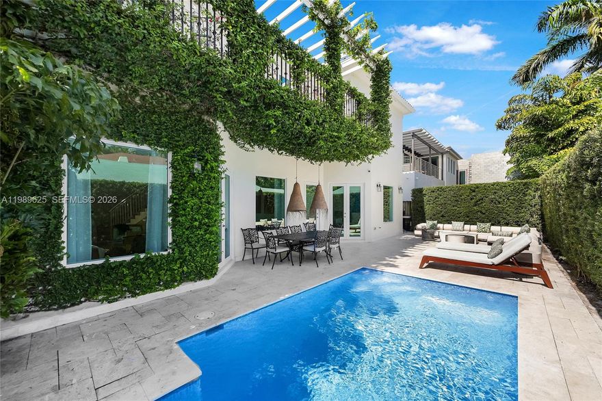 Welcome to this beautifully renovated two-story single-family home in the heart of Miami, offering the perfect blend of luxury, comfort, and functionality. This stunning residence features 5 spacious bedrooms and 5.1 bathrooms, thoughtfully designed to accommodate both family living and entertaining. A unique highlight is the half-bathroom with dual access from both inside the home and the outdoor area—perfectly positioned to serve the pool and garden without disrupting indoor spaces. Spacious kitchen featuring a breakfast area and media corner, with direct access to the garden, swimming pool, and relaxation zone. Large formal dining area overlooking the living room.The home has been completely renovated with modern finishes and attention to detail throughout fully furnished . It includes two separate A/C systems for optimal climate control, a dedicated laundry area, and a large garage with space for two cars plus additional storage. Outside, the property is fully fenced for privacy and security. The  driveway provides parking for two additional vehicles. The outdoor areas are designed for entertaining, featuring a large garden and pool area, along with inviting front-facing green space that enhances the home’s curb appeal.This exceptional property offers a rare opportunity to enjoy modern living in one of Miami’s most desirable neighborhoods. NO SHORT TERM