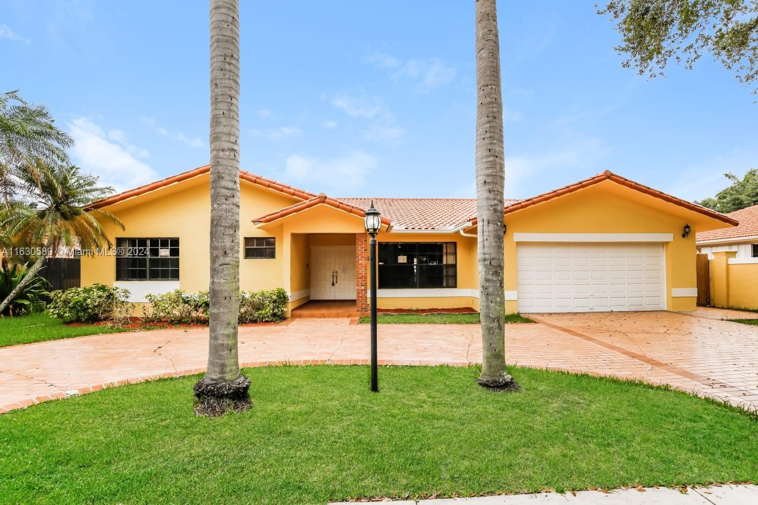 Rental Property at 16630 Nw 82nd Ave, Miami Lakes, Miami-Dade County, Florida - Bedrooms: 3 
Bathrooms: 2  - $3,620 MO.