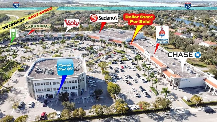 Dollar Store Opportunity, a fifteen-year-old variety store, is conveniently located at Sedano's Plaza Lakes on the Green Business Park in Hialeah, next to the I-75 Highway Exit 4, and at one of two entry and exit points to two massive communities of single-family homes on the north and south of it. The Sedano's Plaza, fully finished in 2010, provides that modern commerce look, with lots of parking and three options for entry and exit. Dollar, accounts for one of the most desirable prime locations within the Plaza, which has been key to their thriving success for footprint, next to the parking to the plaza crossing lane, providing the perfect optic for the consumer with the variety of products seen through their storefront windows and within a few steps of Sedano's Supermarket entrance.