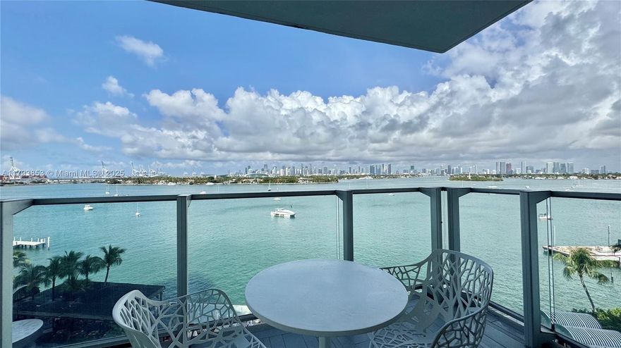 Fully furnished studio with private balcony and direct bay views. Part of the hotel rental program, offering fully managed short-term income potential. Enjoy 5-star amenities: bayfront pool, Baia Beach Club, Sunset Bar, spa, gym, 24-hour room service, and concierge. Marina access and jet ski rentals available. Recent $20M renovation to pool and lobby areas. Valet parking included. No condo approval. Showings require 2–3 days’ notice. No weekend showings permitted.