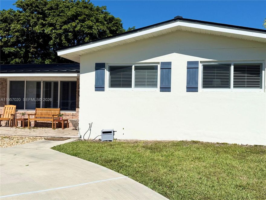 Beautifully Renovated 3-Bedroom, 2-Bath Single-Family Home in an Incredible Neighborhood Welcome to this stunning, move-in-ready 3 bedroom, 2 bathroom single-family home located in a highly desirable neighborhood. Thoughtfully renovated throughout, this home offers modern upgrades, comfort, and peace of mind. Recent improvements include a newly installed aluminum roof, new AC system with all new ductwork, and a new water heater. The home features impact windows and elegant plantation blinds throughout, allowing for both style and energy efficiency. The kitchen is equipped with KitchenAid appliances and runs on propane, making it a dream for cooking and entertaining. Step outside to a large, fully fenced yard with a wood fence, perfect for outdoor gatherings, pets, or simply relaxing in privacy. This is a rare opportunity to own a beautifully updated home with major systems already taken care of—located in an amazing neighborhood you’ll love coming home to.