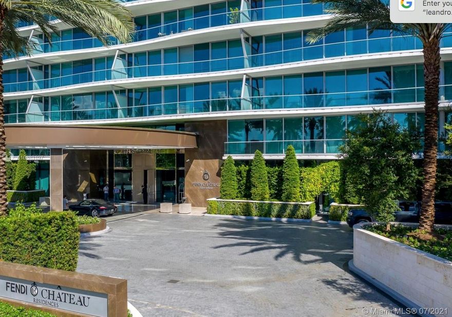 Last  corner unit of Fendi Chateau Residences. Amazing interior design, entrance follow with a panoramic ocean view, 3 Bedroom + Maid quarters 5 Baths and Powder Room. Fully furnished by Artefacto.  Walk outside to 2047 SF wrap around balcony surrounding the entire unit. Gorgeous oceanfront master bedroom. Featuring a huge media room & lounge area.  This Crestron Smart home is the ultimate for in/out door entertaining & living. A private residence like no other! Fendi features luxury concierge with exceptional services. Amenities includes 24 hour Security, Spa, Thermal Pool, Theater, VIP Dining with chef/catering, Wine Cellar, Fitness Center, Kids Room, Social Room plus a $2440/yr credit for food/beverage in on-site restaurant. LAST BIG CORNER UNIT, All furniture incluided plus Crestron