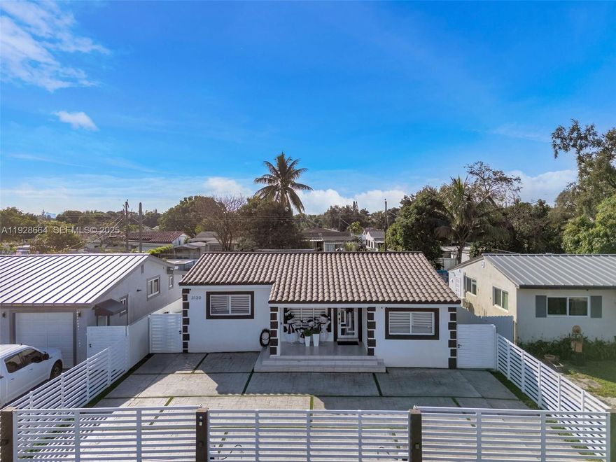 Rare to find this completely remodeled 3 bedrooms, 3 bath in the highly sought neighborhood close to Hialeah. House offers a modern yet cozy Miami life style, Stainless steel appliances, quartz countertops, ceramic floors, impact doors and windows, 5 years old roof, 1 year old A/C, remote control aluminum fence all-around, Beautiful salty water pool, all done with City permits. Enclosed terrace overlooking the spacious pool area for entertainment and family gatherings.  Look no more, Welcome to paradise.