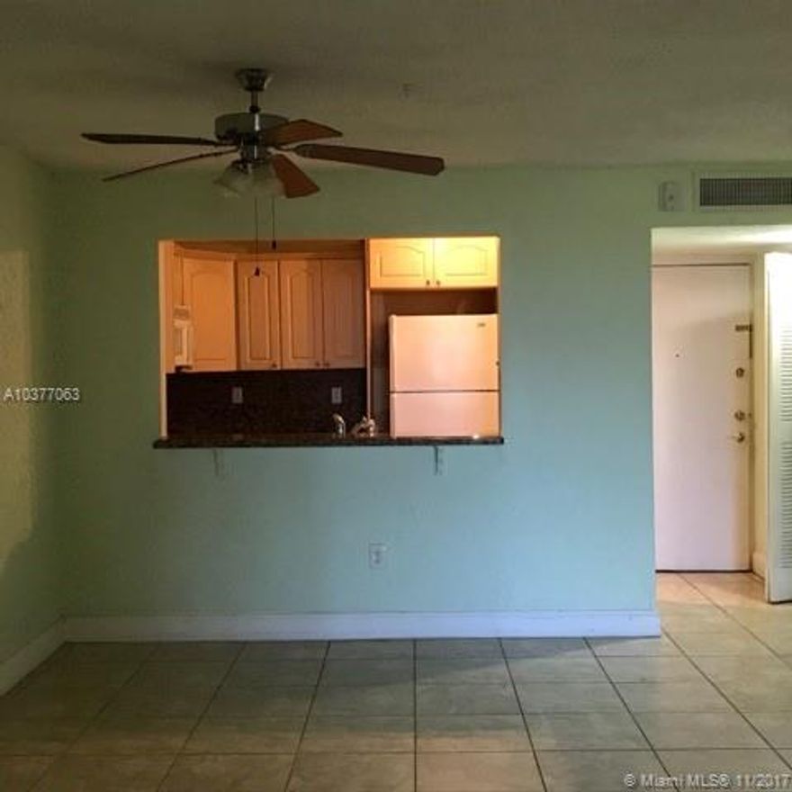 Condo across street from Miami-Dade College. 2/2. Plenty of closet space, tiled throughout. Amenities include: Pool, Jacuzzi, tennis court, clubhouse, BBQ area, sauna, and children play area. Vacant, has lockbox, please text listing agent.