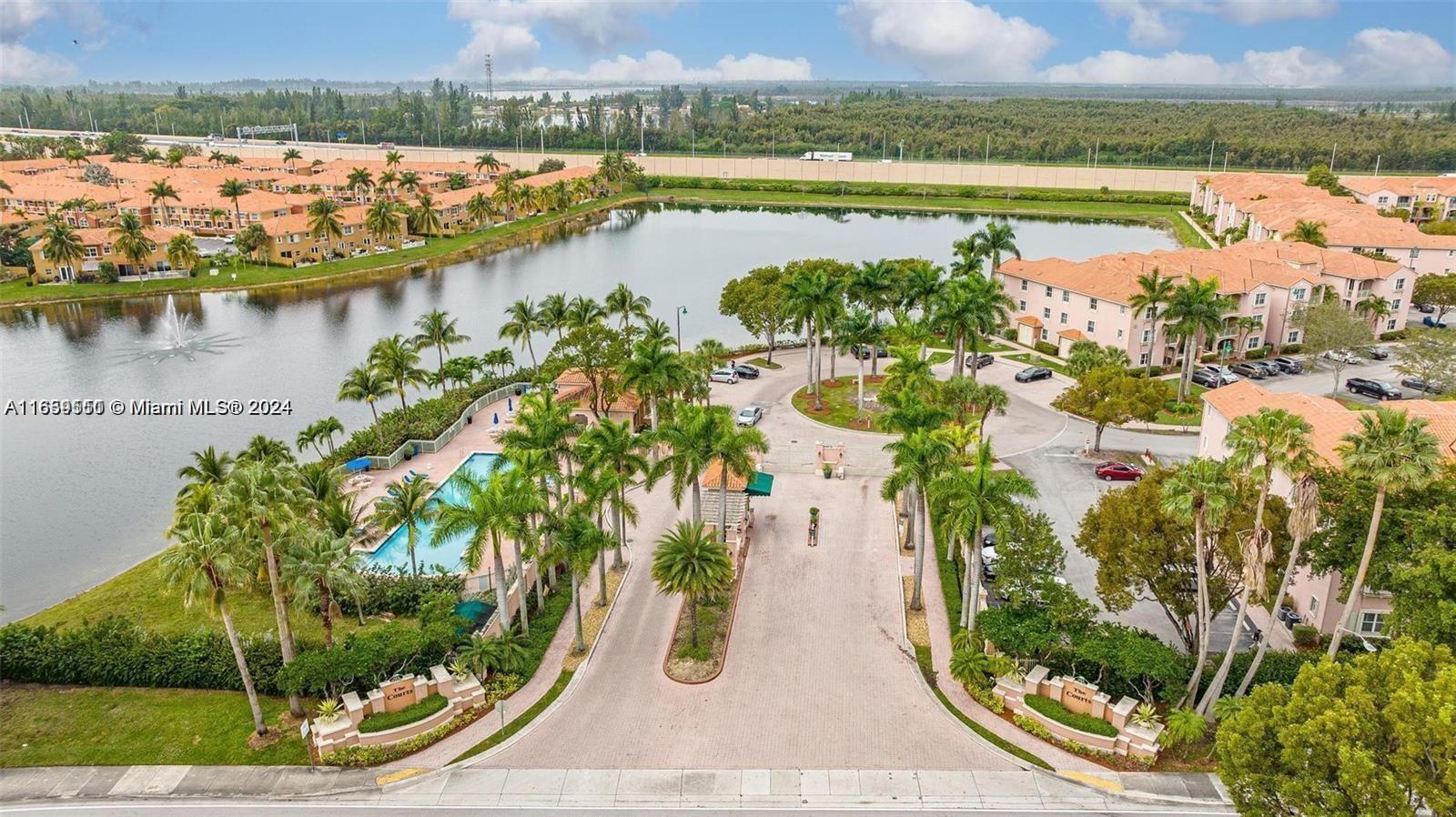 BEAUTIFUL APARTMENT 1,540 Sf. 3/2. DINING + LIVING ROOM + HALL. GATED. TWO PARKING SPACES ASSIGNED + GUESTS. IDEAL FOR A FAMILY. COMMON AREAS INCLUDE: POOL AND KIDS PLAYGROUND. WALKING DISTANCE TO K-8 SCHOOL B. THOMAS. EXCELLENT ACCESS THROUGH FLORIDA'S TURNPIKE (PALMETTO 826) AND 836 HIGHWAYS. EASY TO SHOW. WON'T LAST!!! EASY TO SHOW, AVAILABLE NOW.
