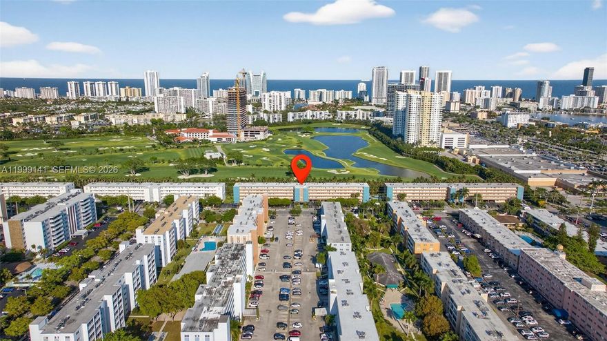 Spacious 1-bedroom, 1-bath residence in a desirable 55+ community with beautiful Fairways golf course views. This bright and airy unit features a beautiful kitchen, perfect for modern living and entertaining. Enjoy peaceful mornings and relaxing evenings from your private screened-in balcony overlooking the golf course.
The unit offers a large primary bedroom with a walk-in closet and an ensuite bathroom. Additional features include assigned parking, generous storage space, a separate locker, and a dedicated bicycle storage room.
Residents enjoy access to a well-maintained community with a clubhouse, fitness center, billiards room, pool, and sauna. On-site laundry facilities are also available for convenience.
Ideally located just minutes from the beach, shopping centers, restaurants, Gulfstream Park, and Aventura Mall, with easy access to I-95 and nearby airports.
Low maintenance fees make this an excellent opportunity for comfortable and affordable living. Schedule your private showing today, experience this beautiful golf-view residence for yourself and discover the comfort and lifestyle this exceptional home has to offer.