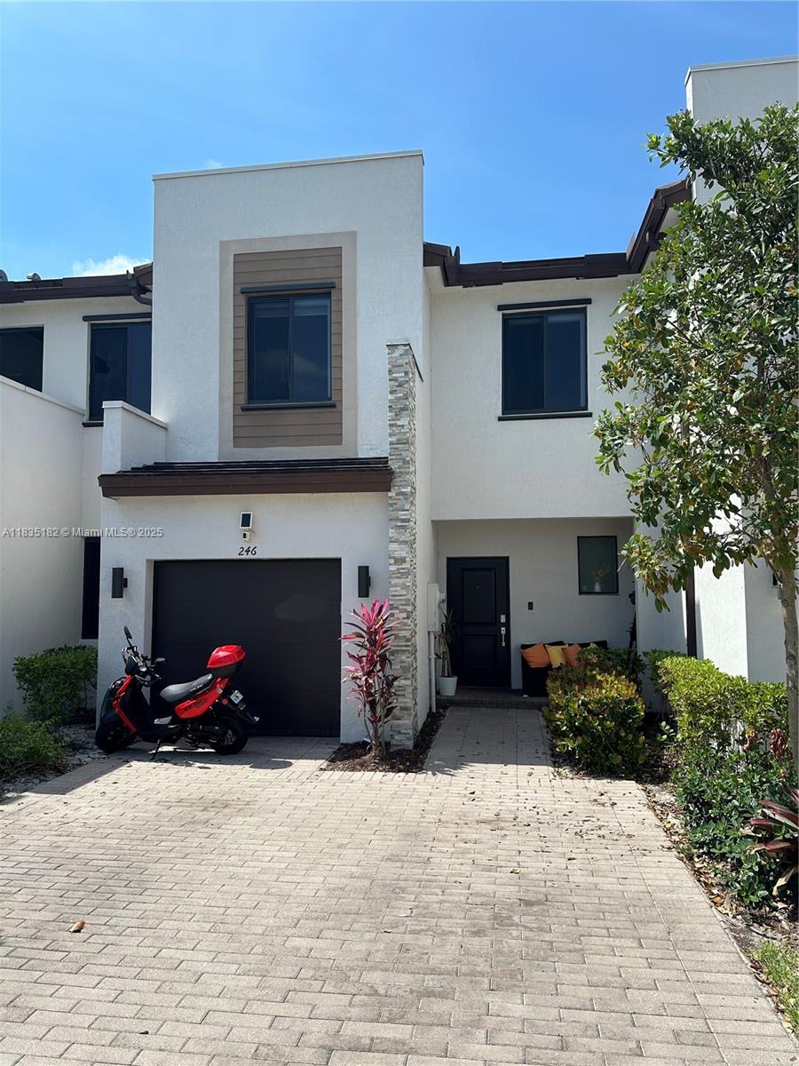 Beautiful smart-home Townhouse with 3 bedrooms and 2.5 Bathrooms. This property is strategically located in
front of the wonderful community park. The first story features title flooring , while the second floor and stairs has
a wonderful vinyl. Two parking spaces in from of the house. The community features a sizable waterfront pool, a fitness facility, a clubhouse, and a playground for kids. Minutes away from Aventura mall and beaches as well as the most important highways I-95, Turnpike and 826.
