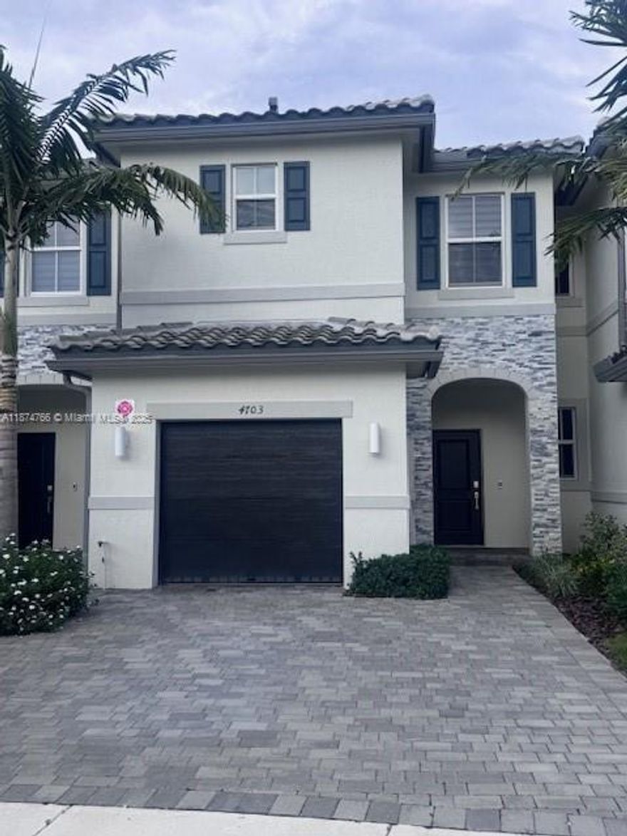 Beautiful 3-bedroom, 2.5-bathroom townhouse with a 1-car garage and space for 2 more in the driveway.  Family friendly home located in Sunset Trails, Gated Community in Coral Springs! This is ready to welcome a family into it with quartz countertops, cabinets and stainless steel appliances. Fenced backyard. Amenities: pool, kids playground & walking paths. Close to A-rated schools, conveniently located close to restaurants, grocery stores and only 10 mins from Downtown Coral Springs and in an excellent public school district!